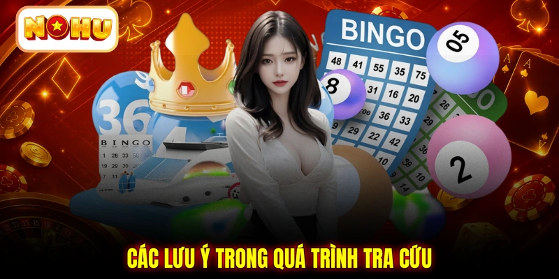 Các lưu ý trong quá trình tra cứu