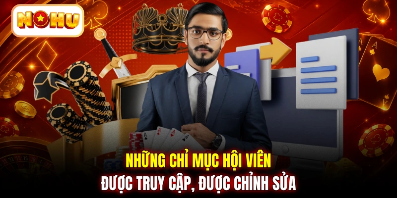 Những chỉ mục hội viên được truy cập, được chỉnh sửa