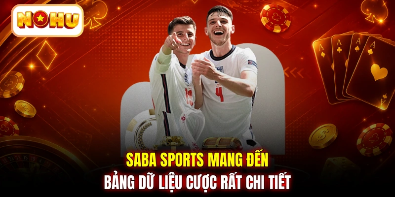 SABA Sports mang đến bảng dữ liệu cược rất chi tiết